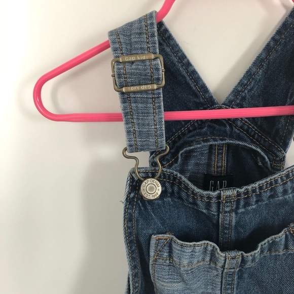 Patchwork denim overalls for girls - Picture 4 of 7